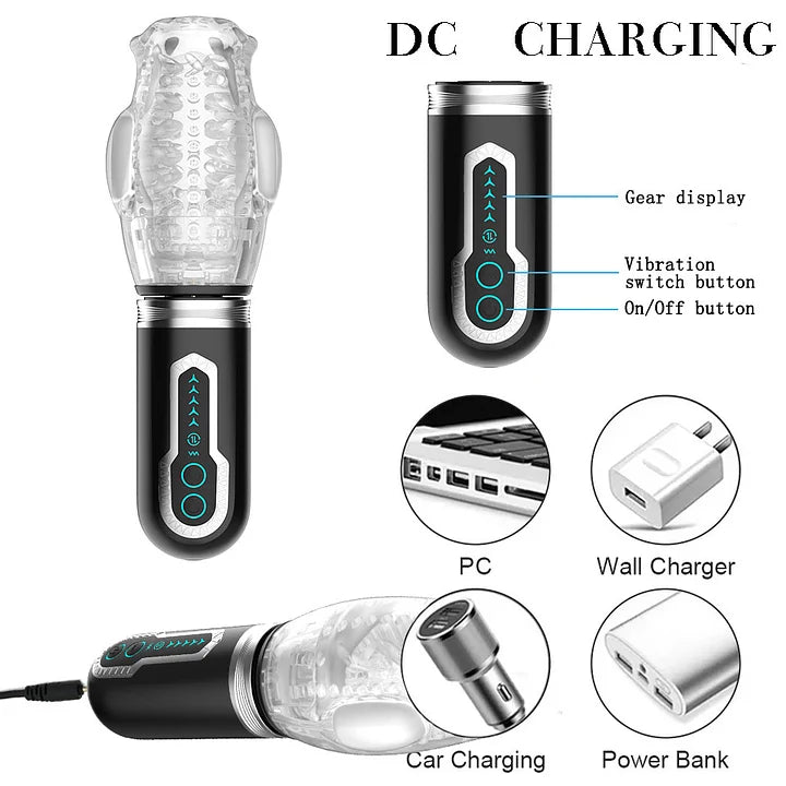 The Male Rose 3 | Vibrating & Rotating Stroke